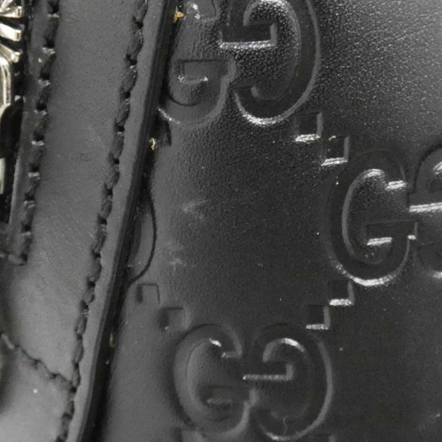 Gucci Black Leather Backpack