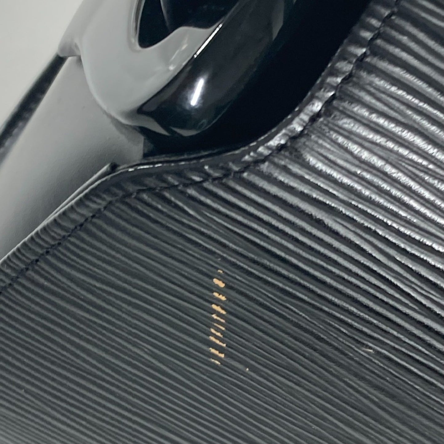 Louis Vuitton Black Noir Epi Leather Shoulder Bag