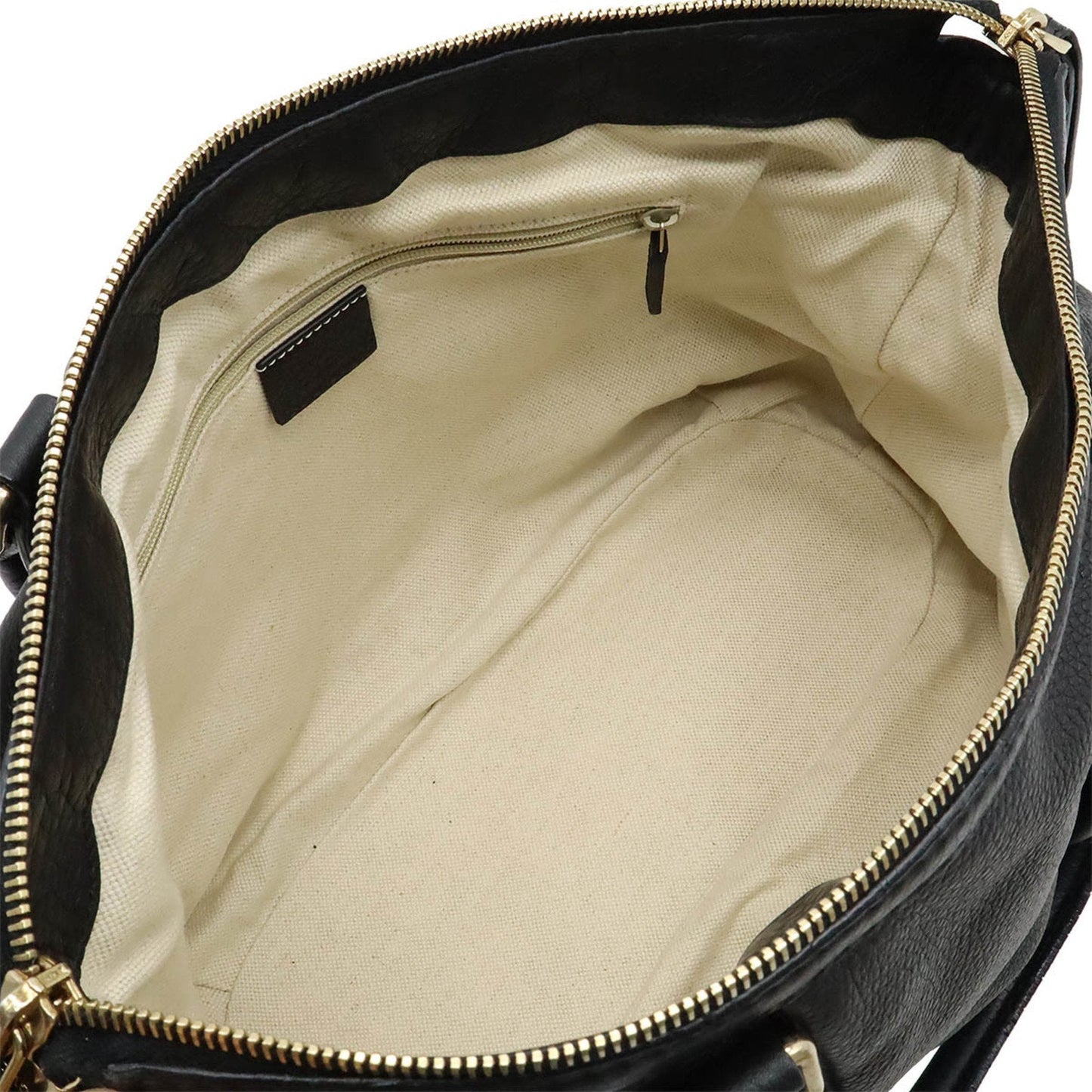 Gucci Sukey Black Leather Handbag Shoulder Bag Tote Bag