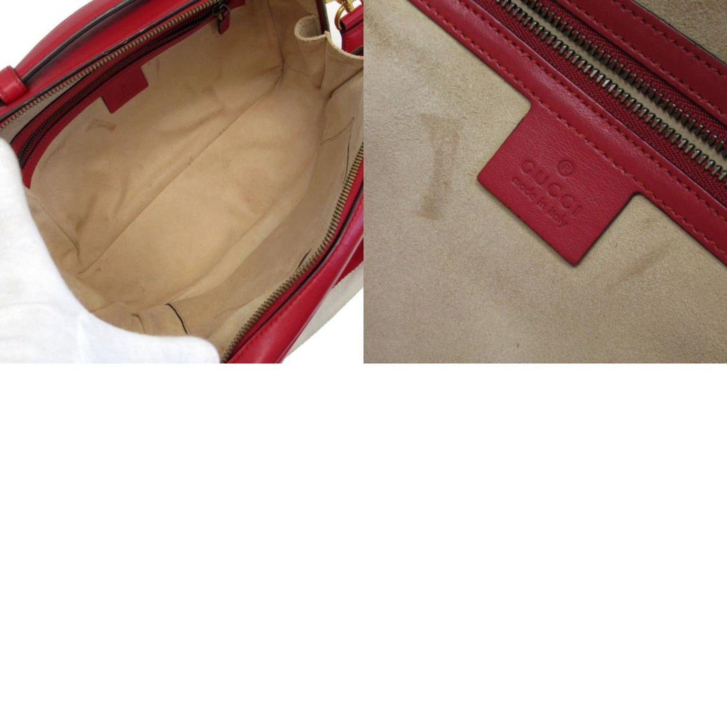 Gucci Gg Marmont Red Color Leather Shoulder Bag