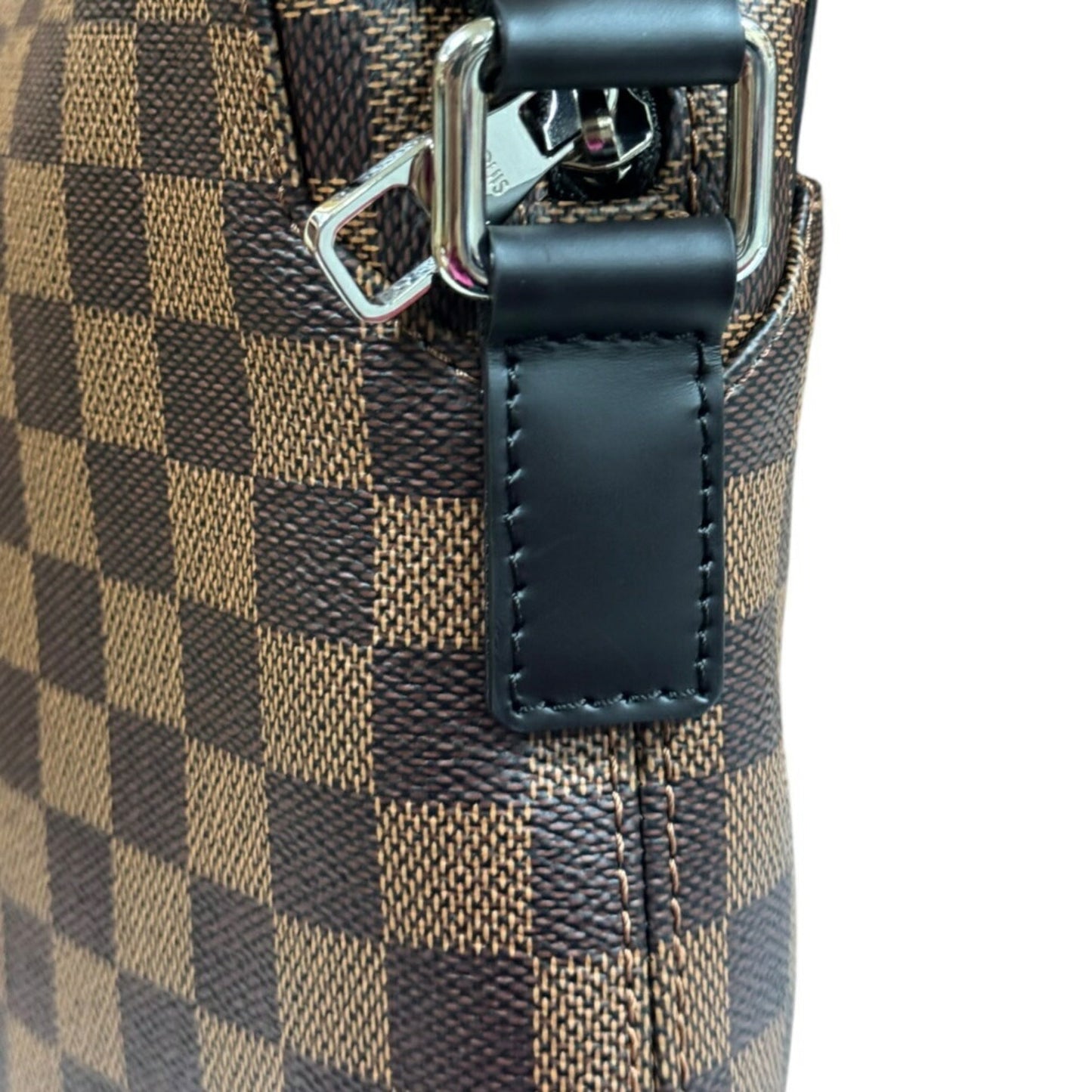 Louis Vuitton Black Brown Damier Canvas Shoulder Bag