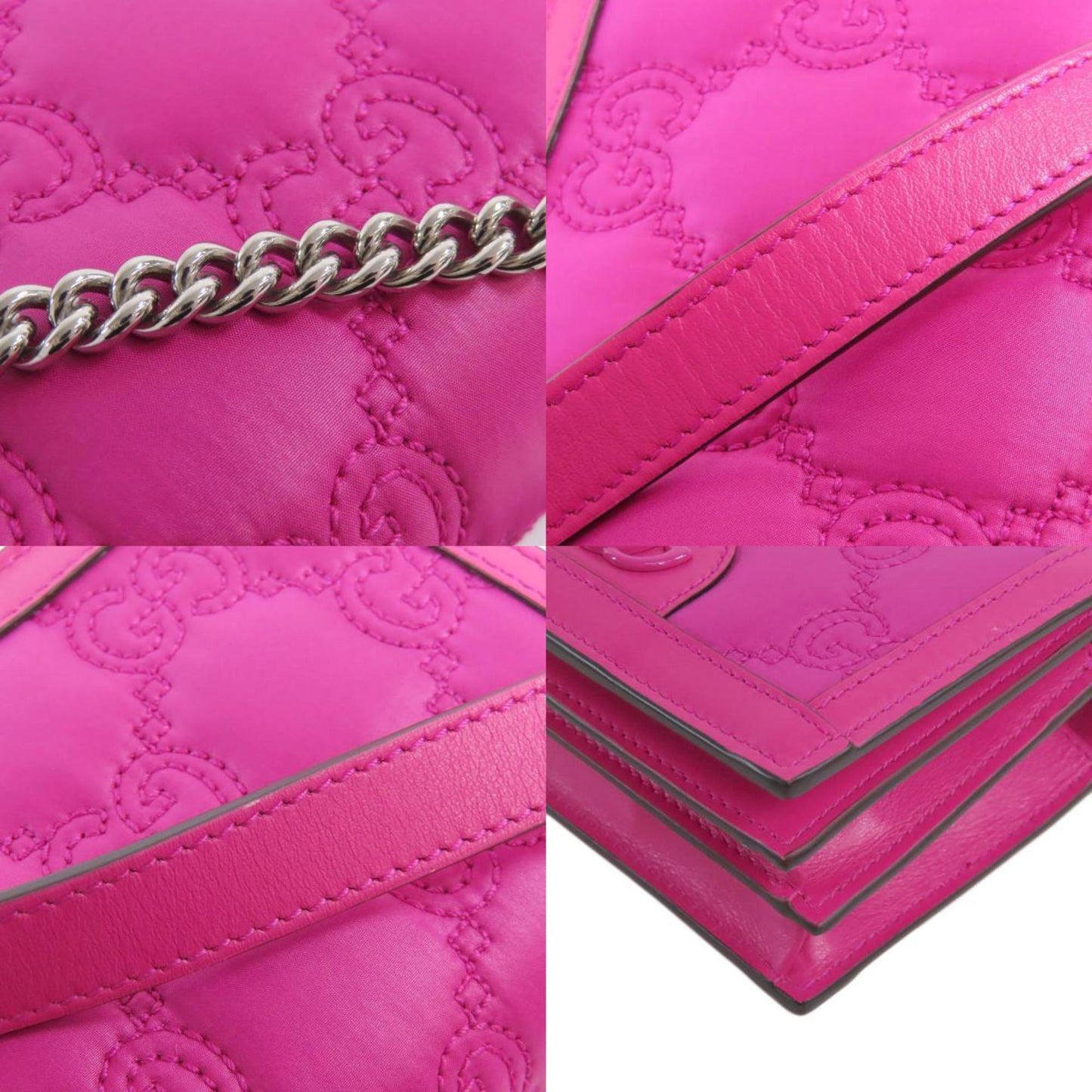 Gucci Pink Nylon Shoulder Bag