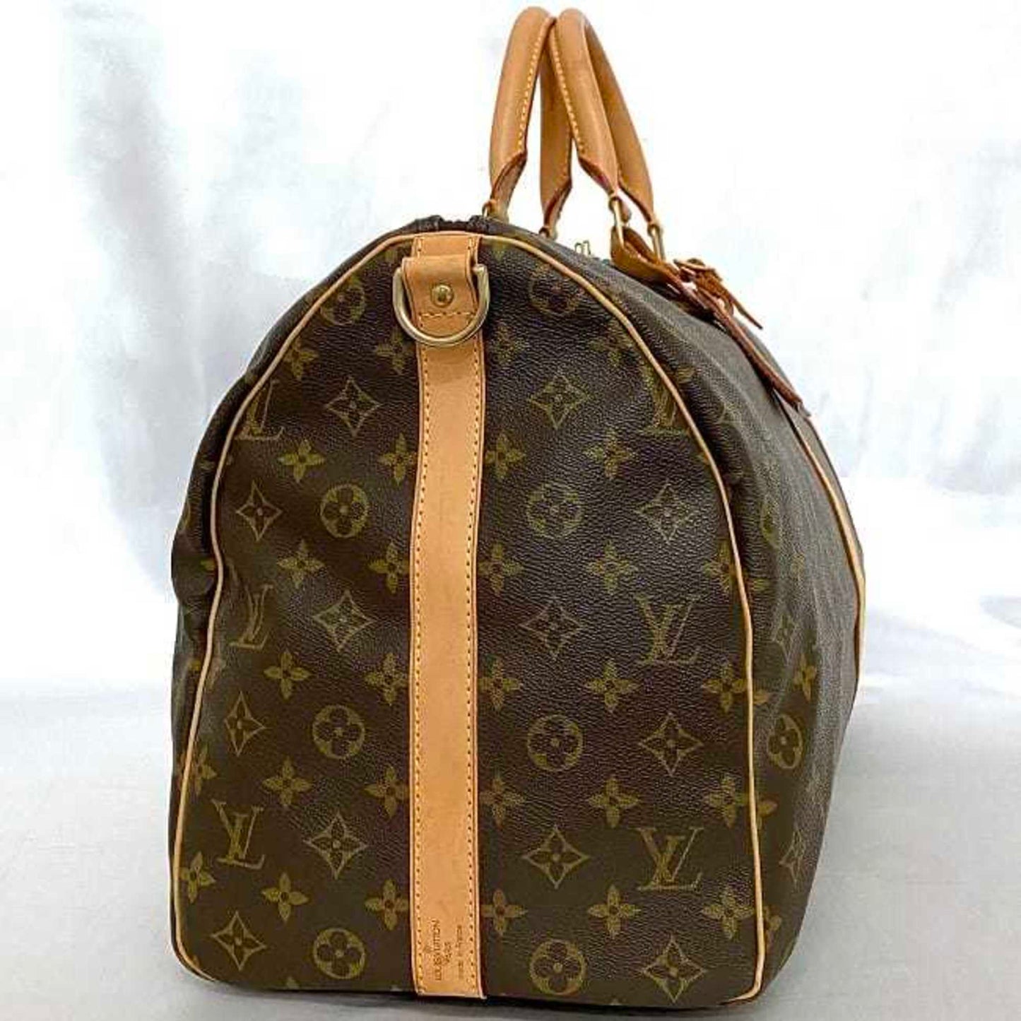 Louis Vuitton Monogram Beige Brown Monogram Monogram Boston Bag Handbag Shoulder Bag
