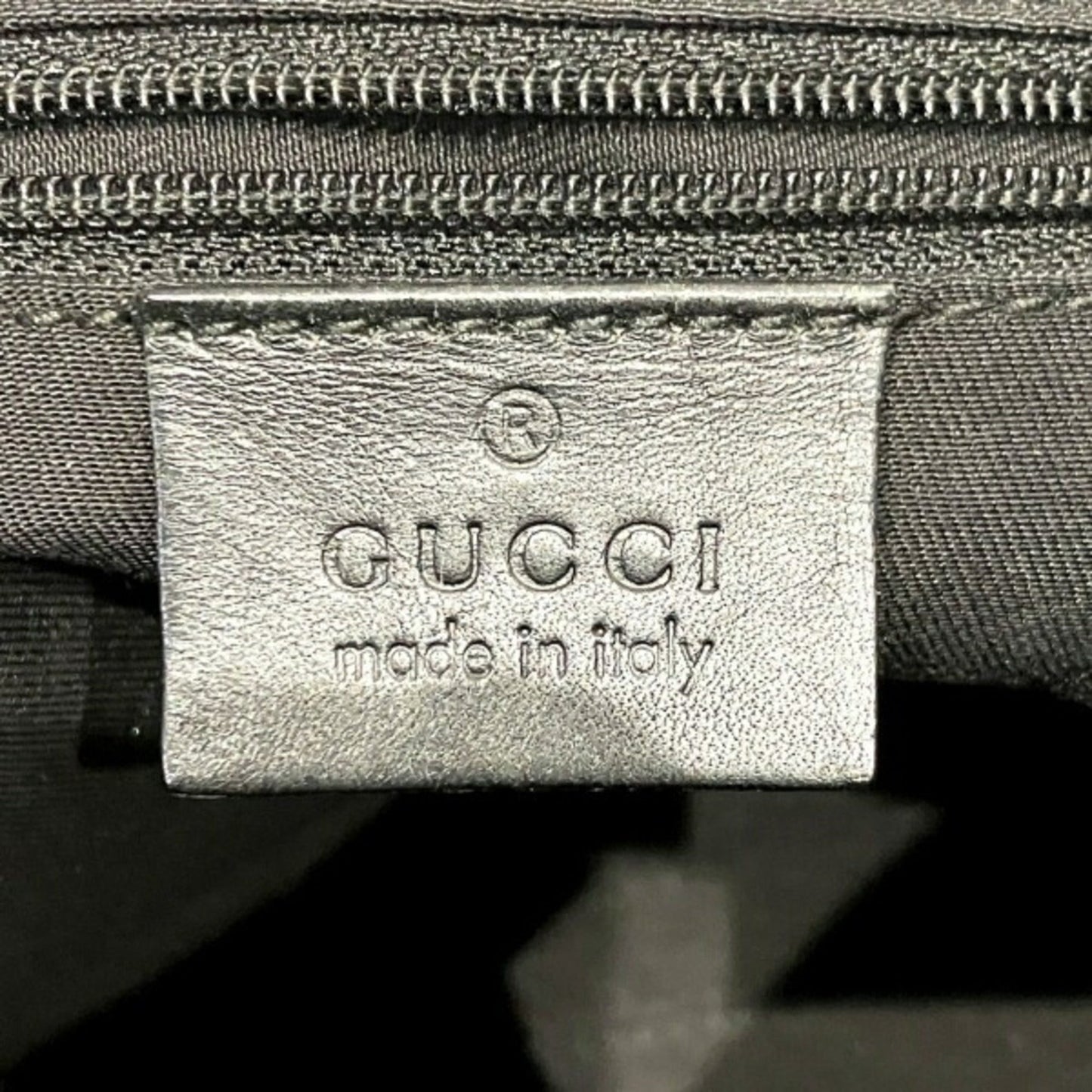 Gucci Black Nylon Leather Shoulder Bag