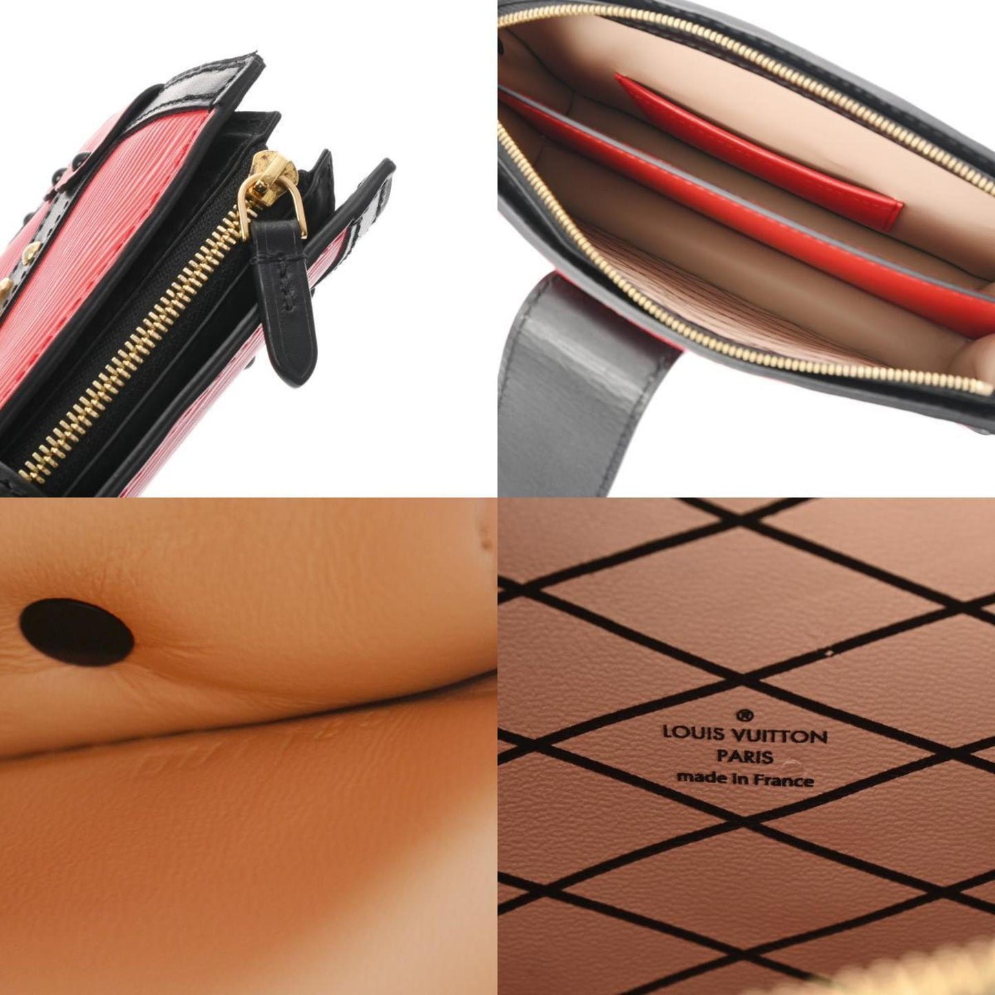 Louis Vuitton Noir Rouge Epi Leather Shoulder Bag