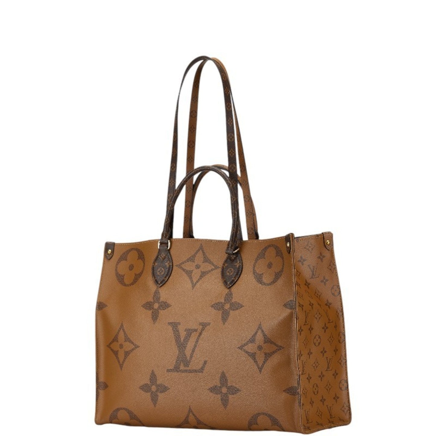 Louis Vuitton Monogram Reverse Brown Pvc Leather Handbag Shoulder Bag