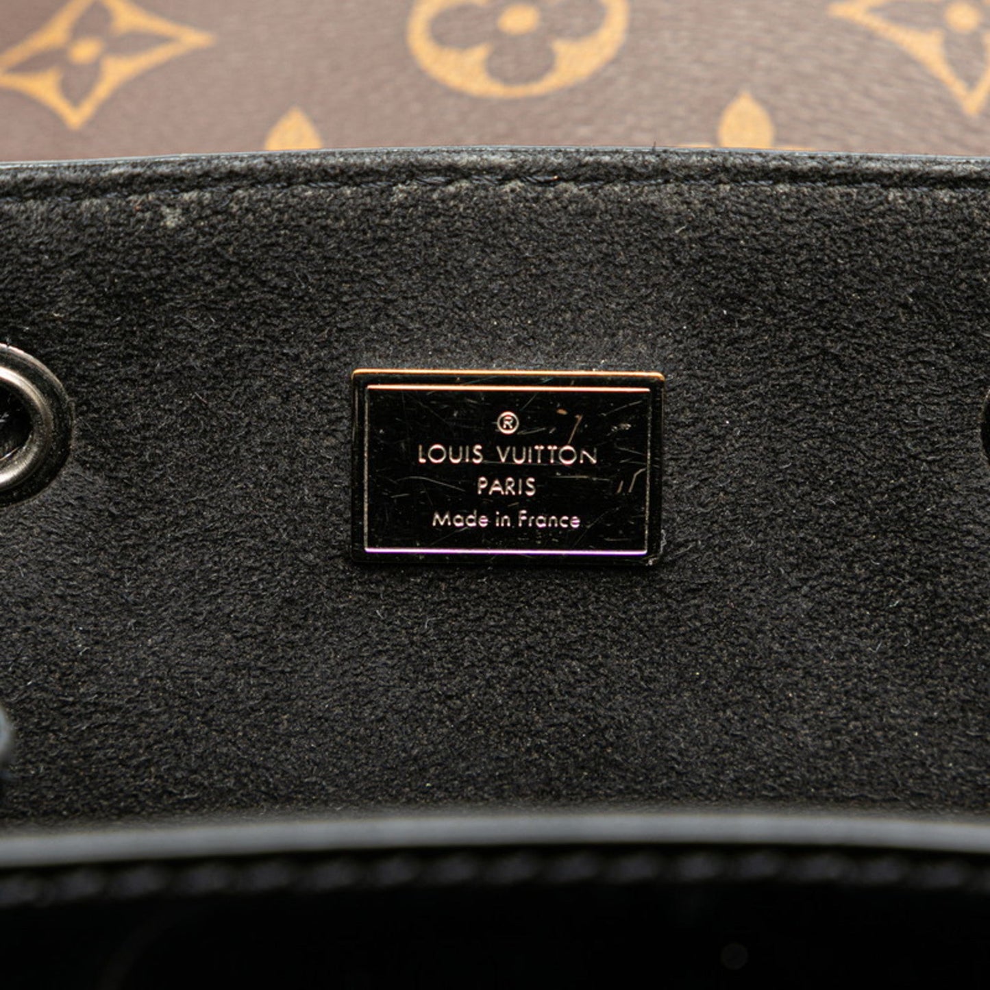 Louis Vuitton Black Brown Patent Leather Pvc Backpack
