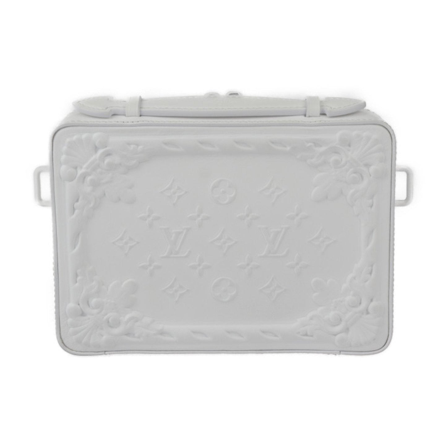 Louis Vuitton Blanc White Leather Handbag Shoulder Bag