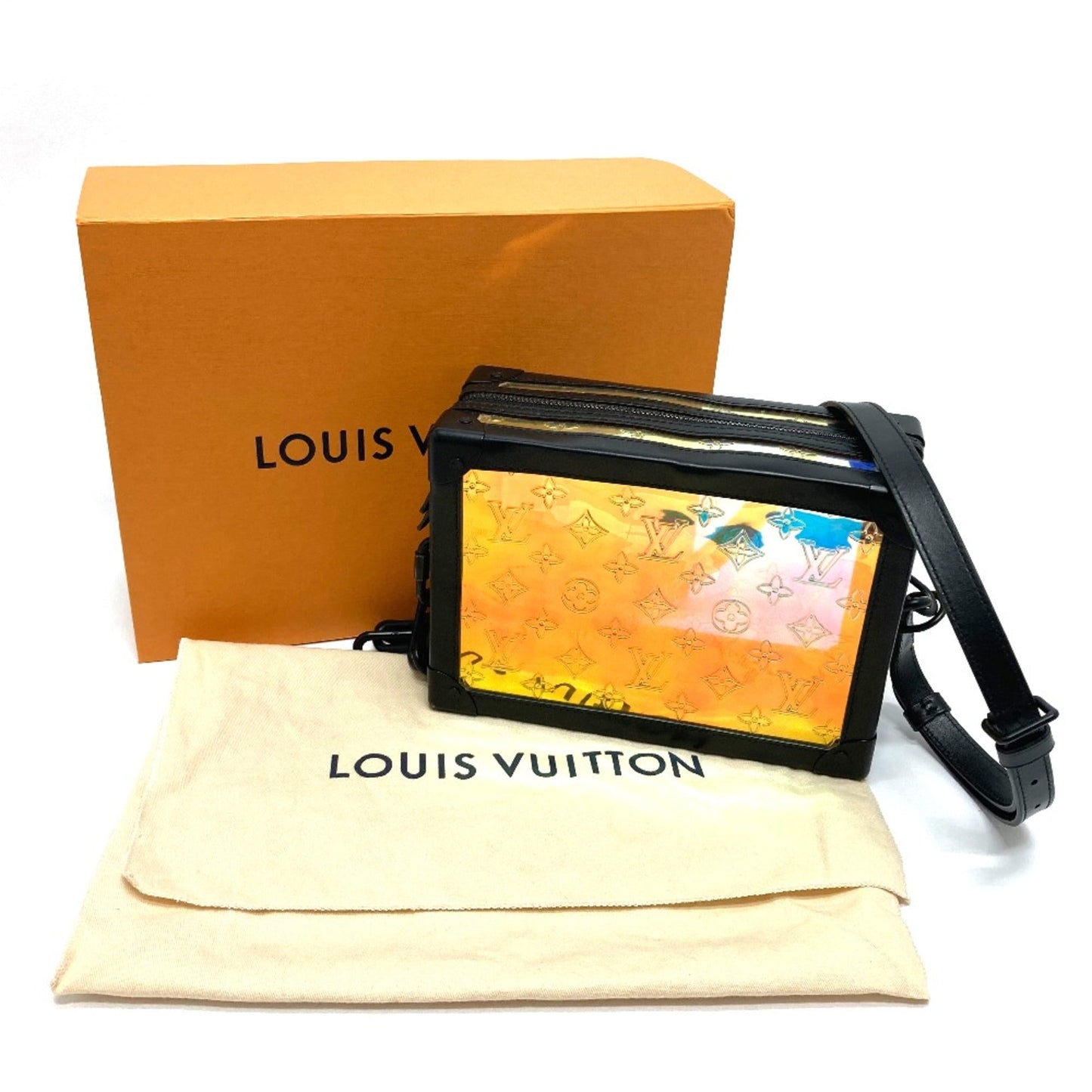 Louis Vuitton Black Leather Shoulder Bag