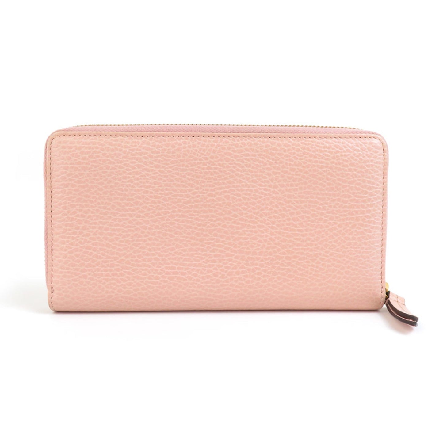 Gucci Pink Beige Leather Long Wallet (Bi-Fold)