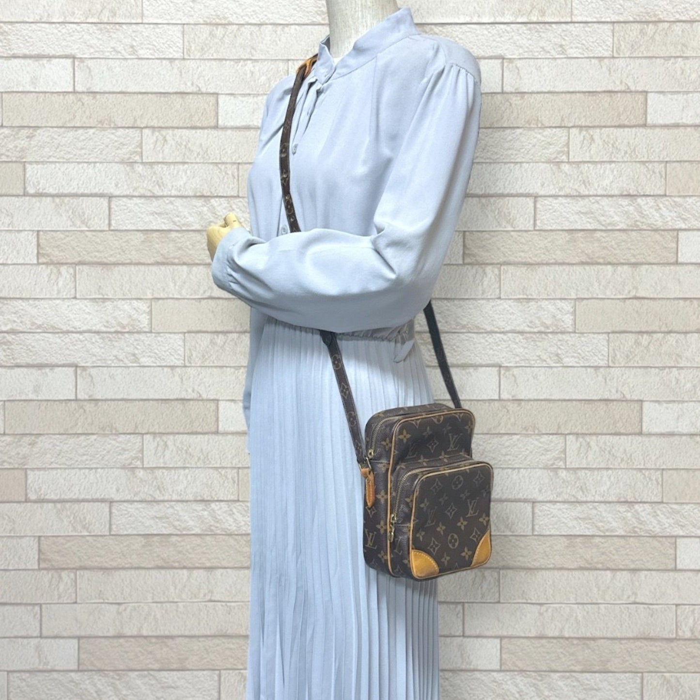 Louis Vuitton Brown Monogram Canvas Shoulder Bag