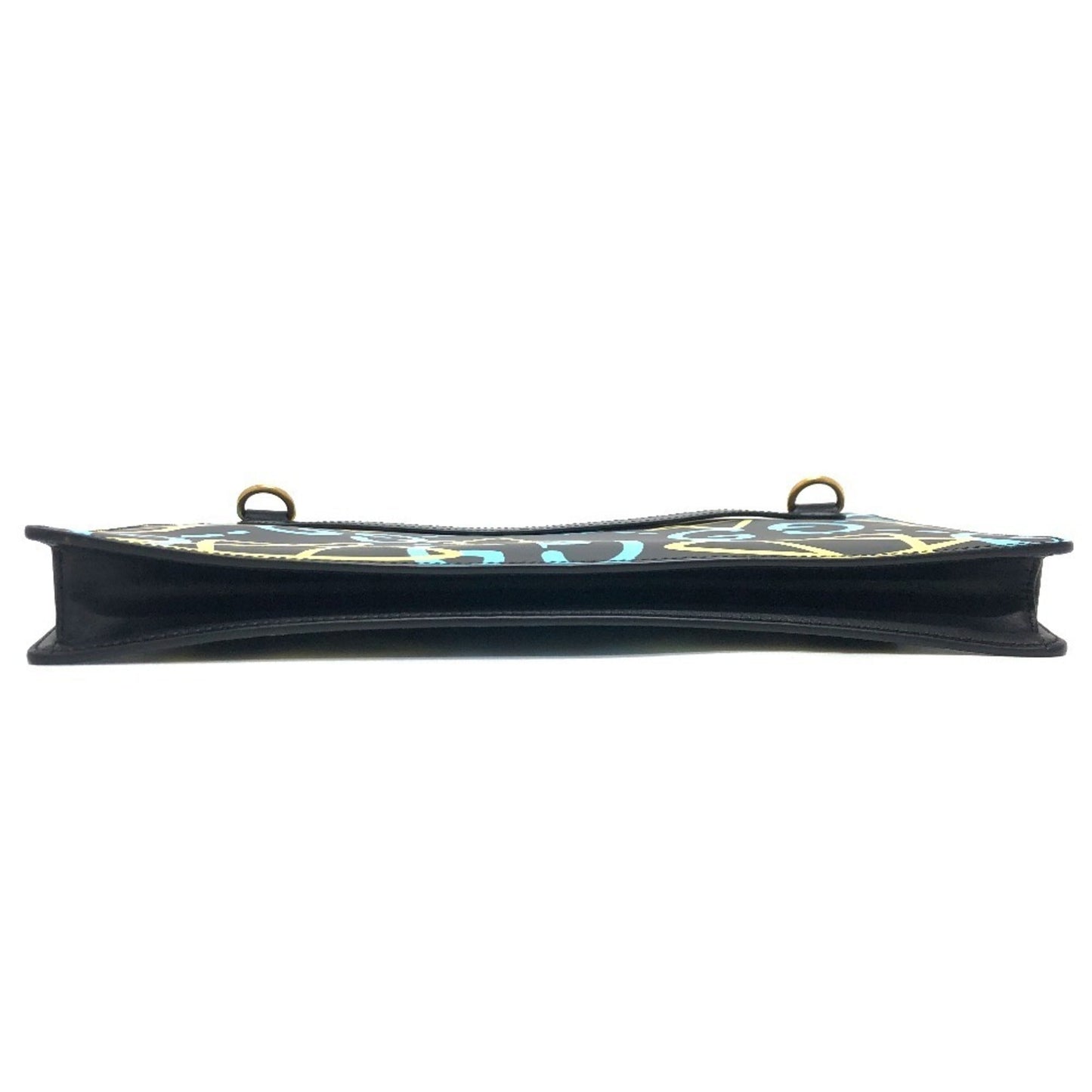 Gucci Black Multi-Color Leather Shoulder Bag