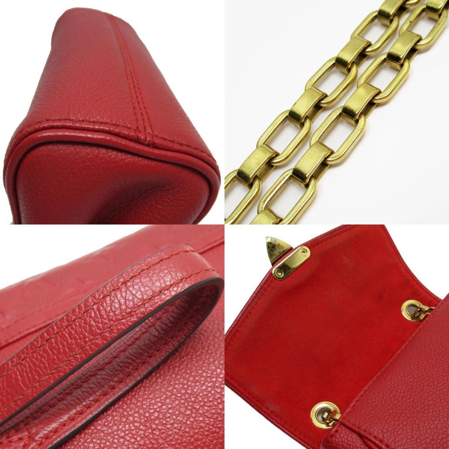 Louis Vuitton Dark Red Monogram Empreinte Shoulder Bag