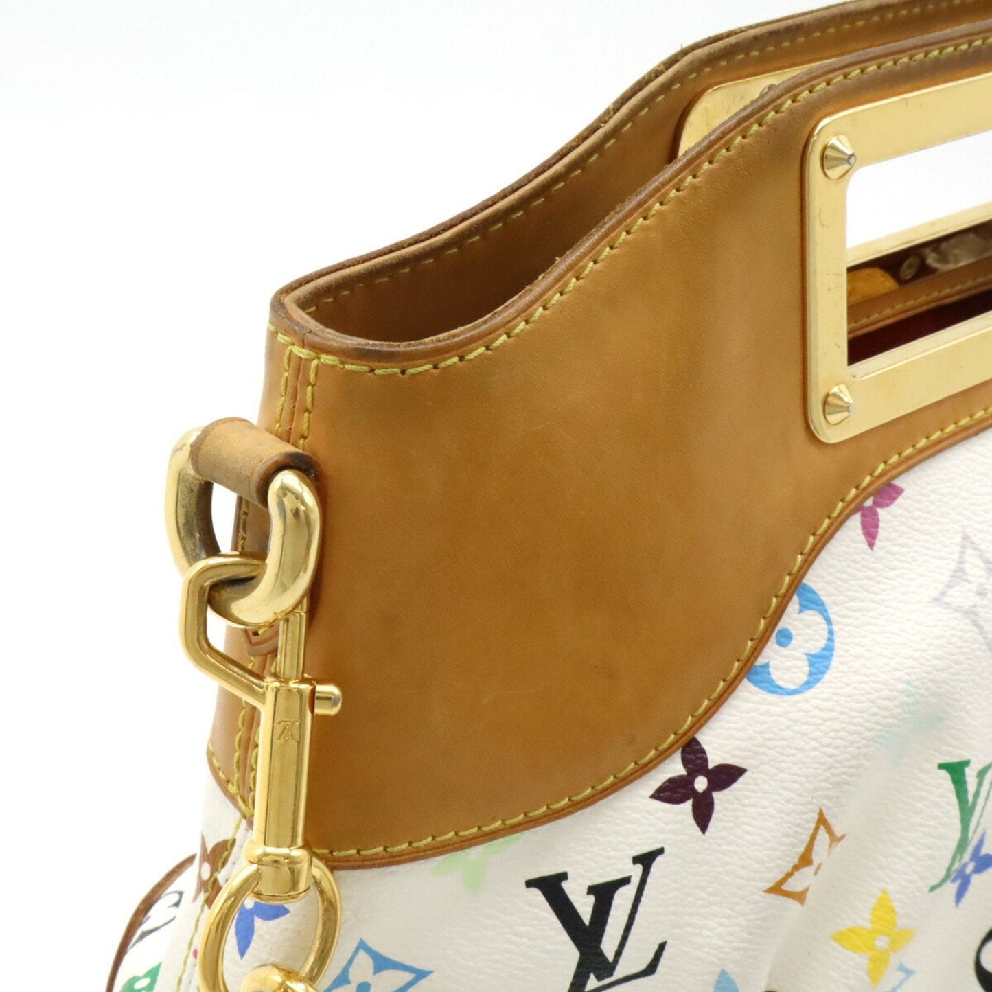 Louis Vuitton Monogram Multicolore Blanc Pvc Handbag Shoulder Bag