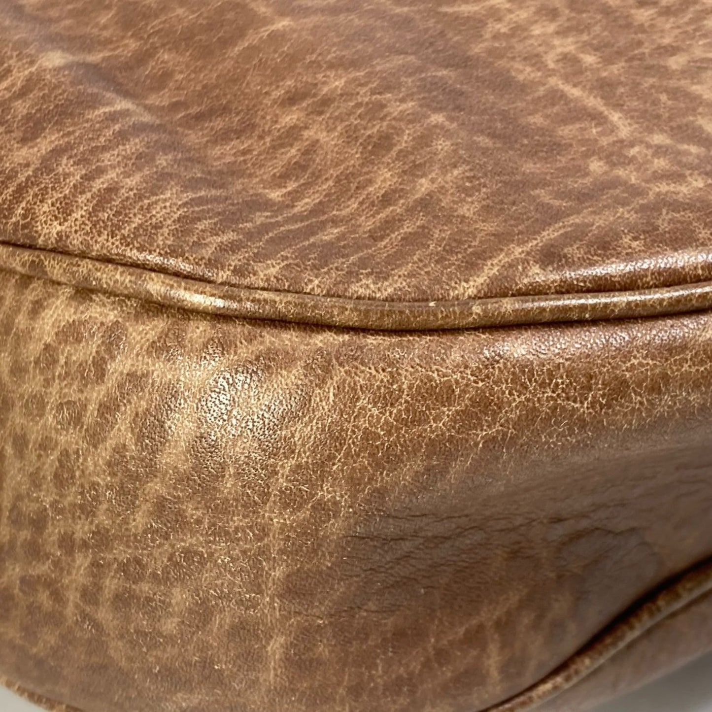 Gucci Brown Leather Shoulder Bag