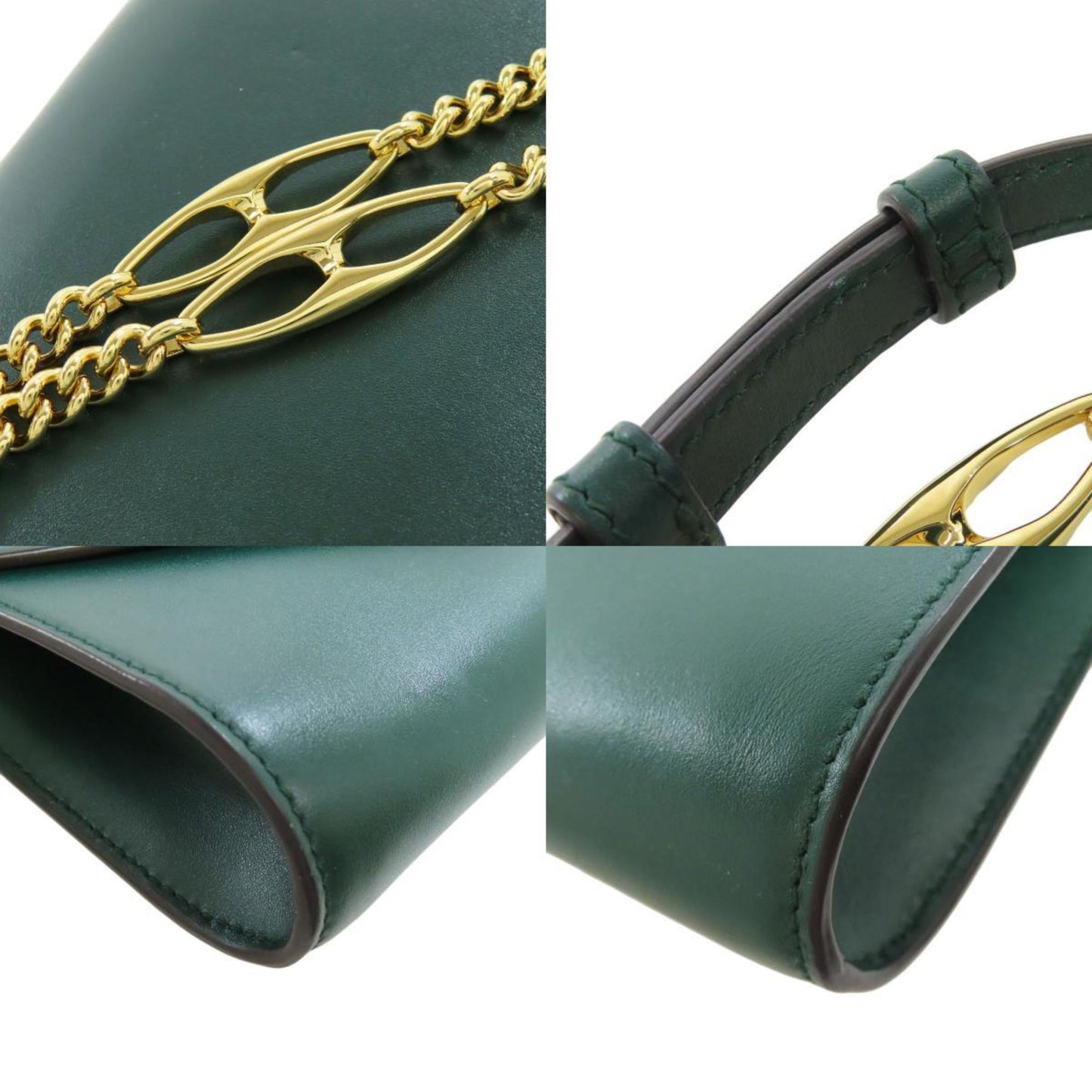 Gucci Green Leather Handbag