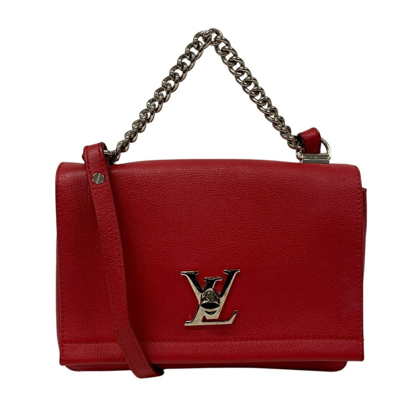 Louis Vuitton Red Color Leather Shoulder Bag ()