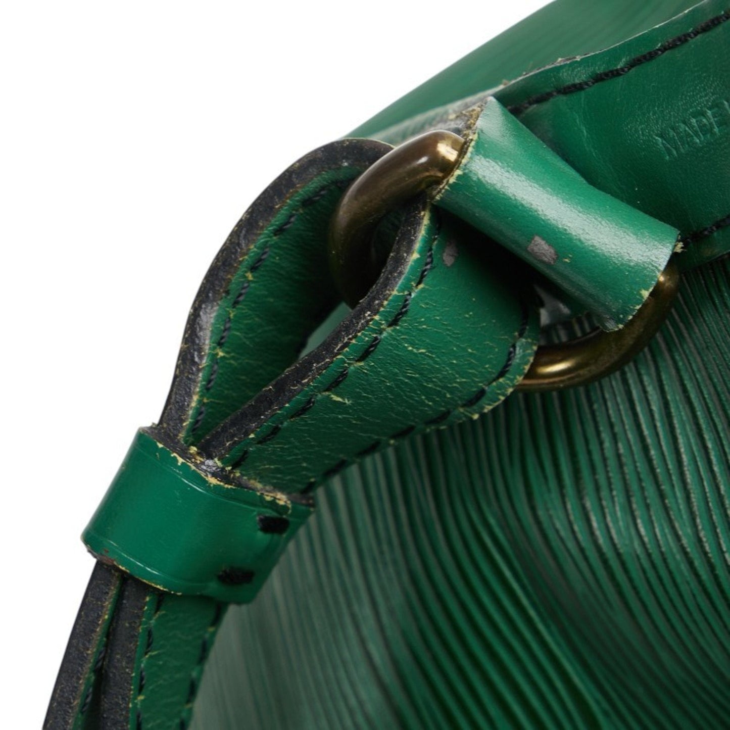 Louis Vuitton Epi Borneo Green Leather Shoulder Bag