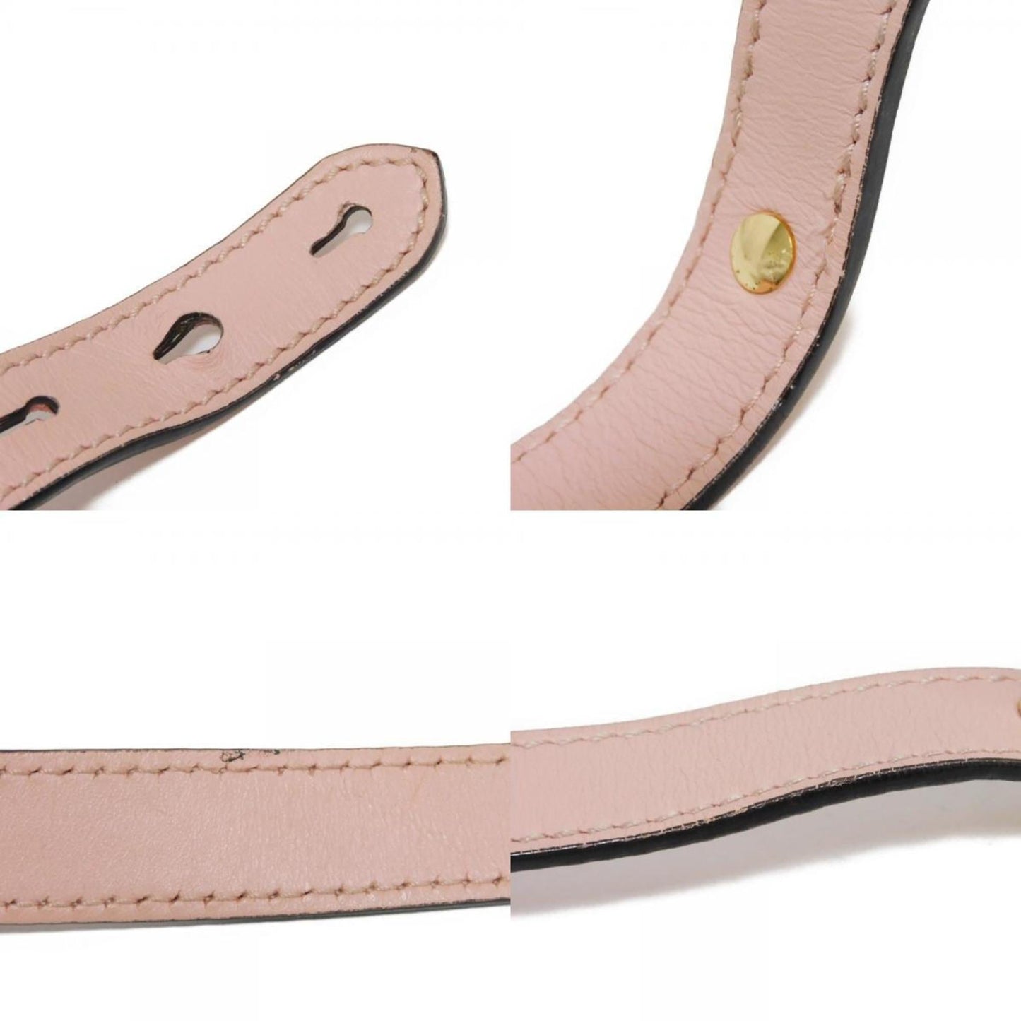Gucci Light Pink Bamboo Leather Handbag