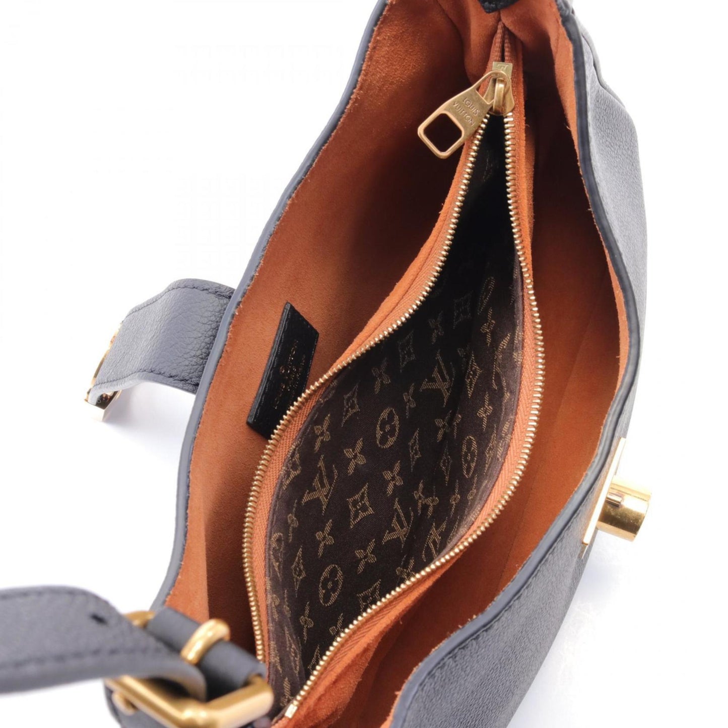 Louis Vuitton Black Noir Leather Shoulder Bag