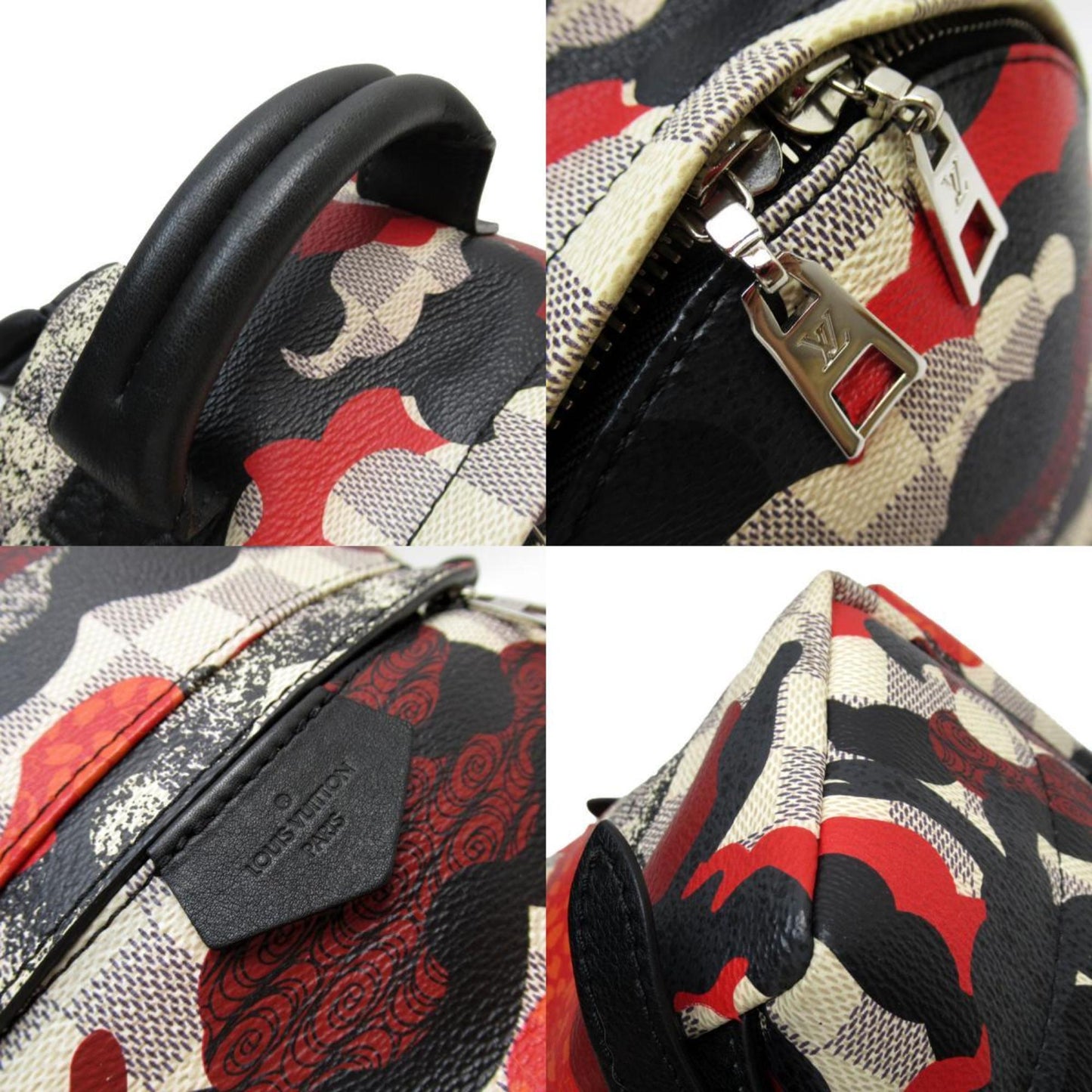 Louis Vuitton Azur Black Red Color Damier Azur Backpack