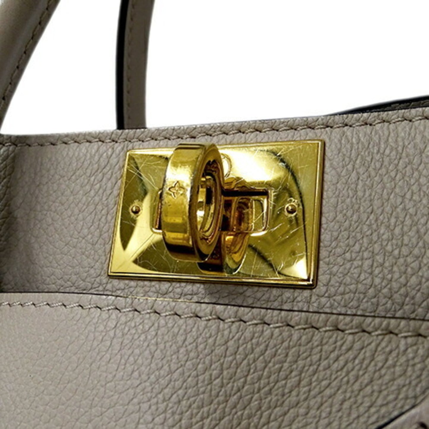 Louis Vuitton Grayish Monogram Leather Handbag Shoulder Bag