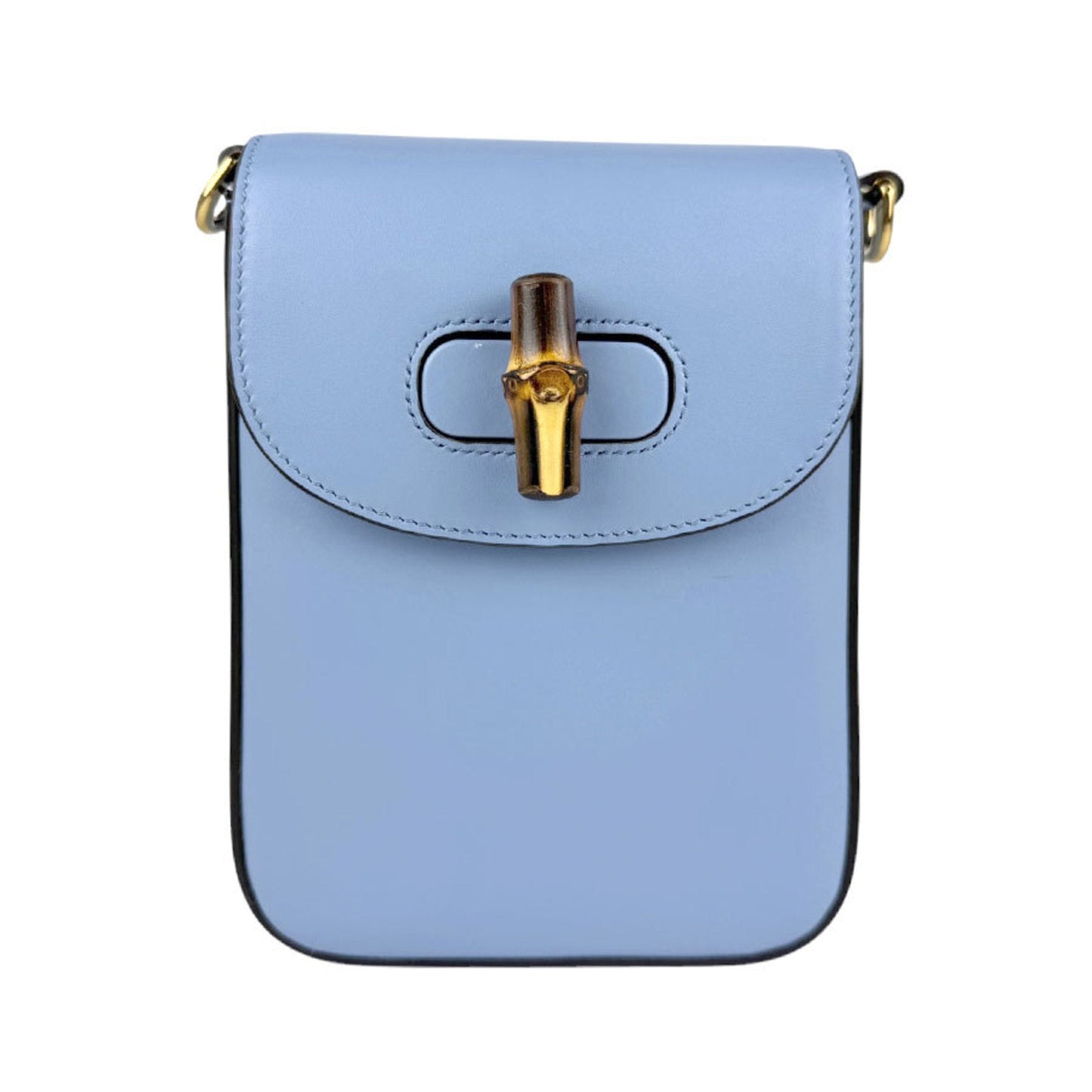 Gucci Blue Leather Shoulder Bag