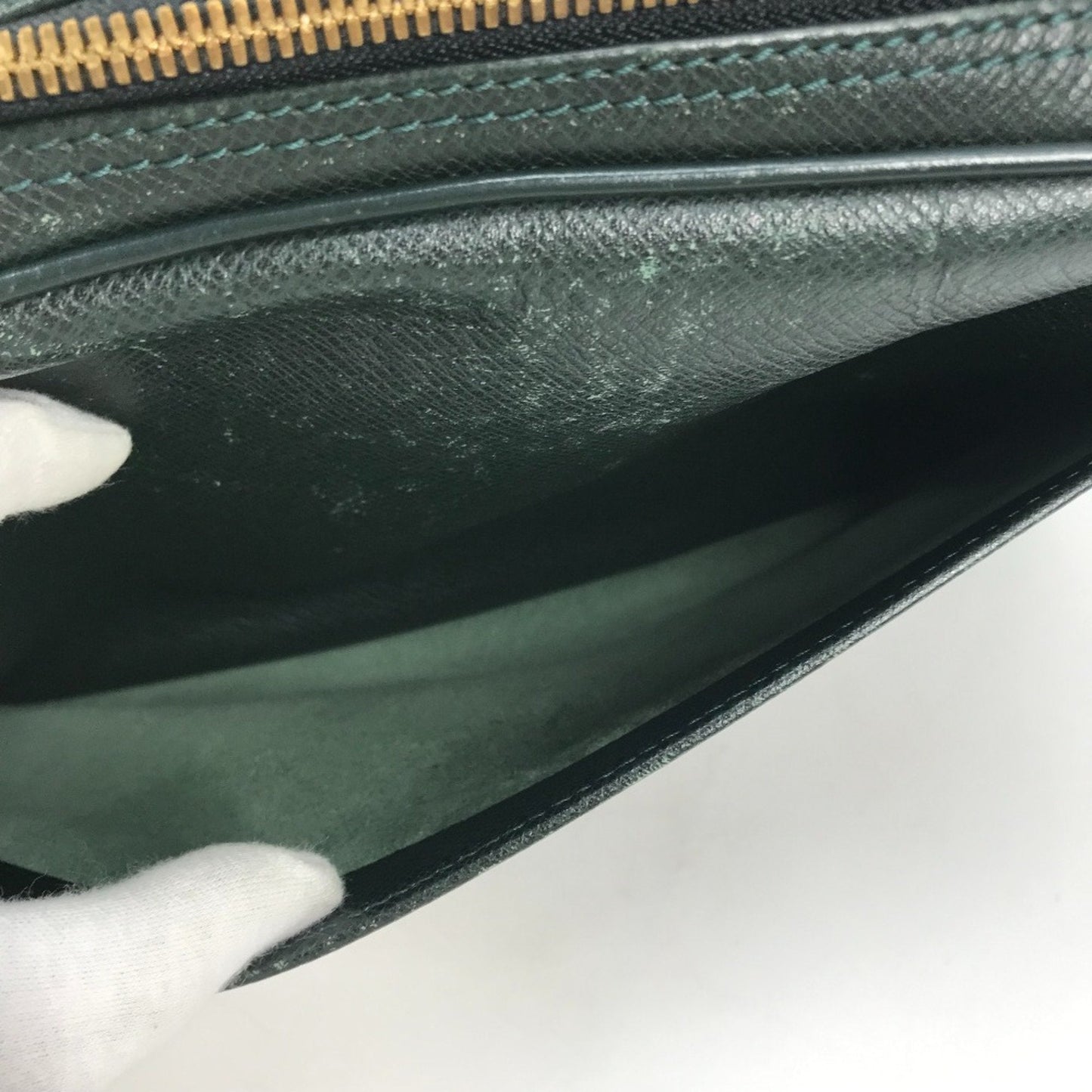 Louis Vuitton Green Leather Shoulder Bag