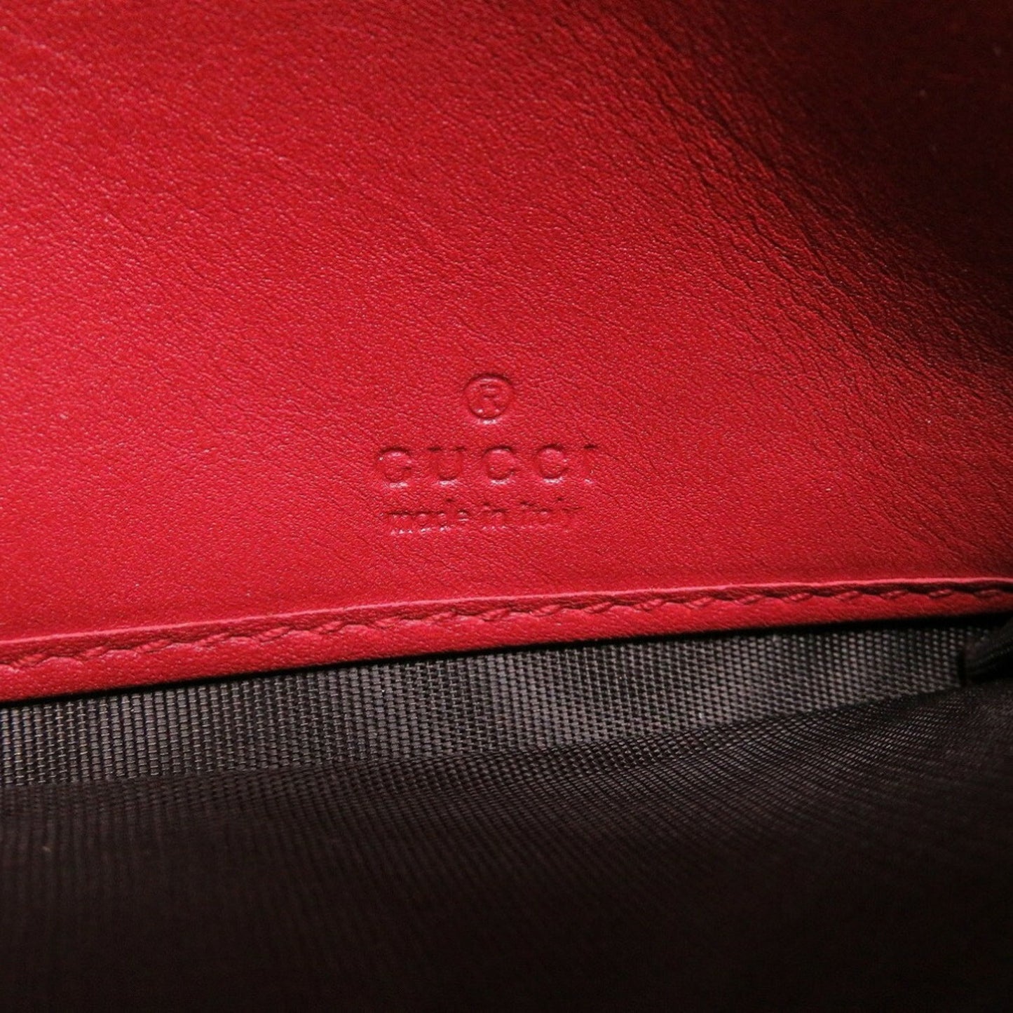 Gucci Red Color Leather Coin Purse/Coin Case
