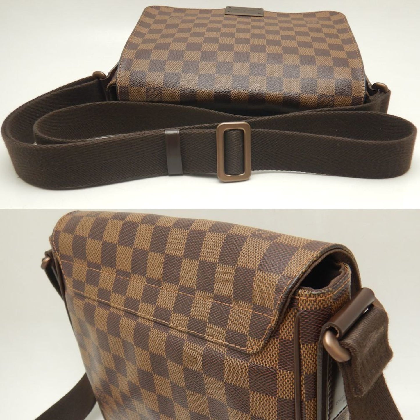 Louis Vuitton Damier Canvas Ebene Pvc Shoulder Bag