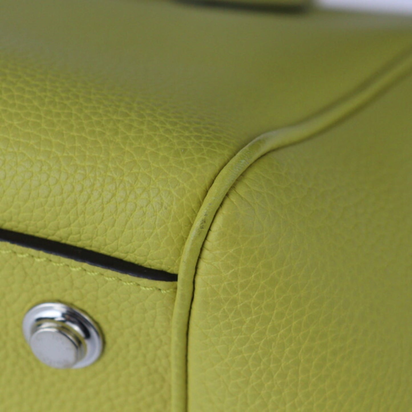Louis Vuitton Yellow Leather Handbag Shoulder Bag Tote Bag