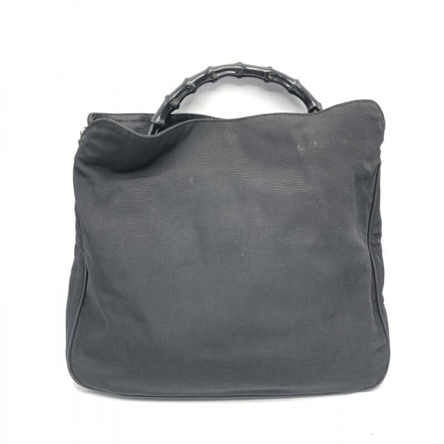 Gucci Black Bamboo Nylon Tote Bag