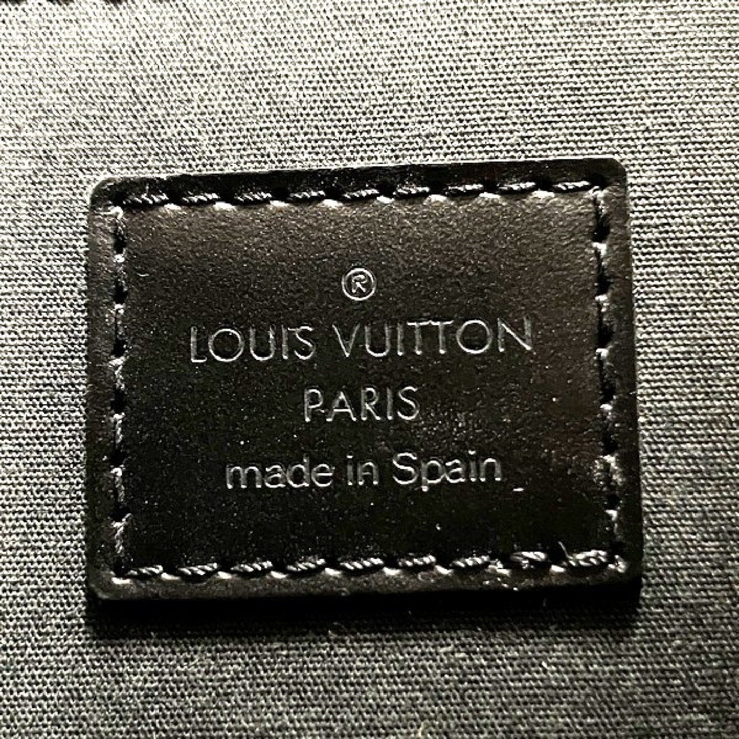 Louis Vuitton Noir Leather Shoulder Bag