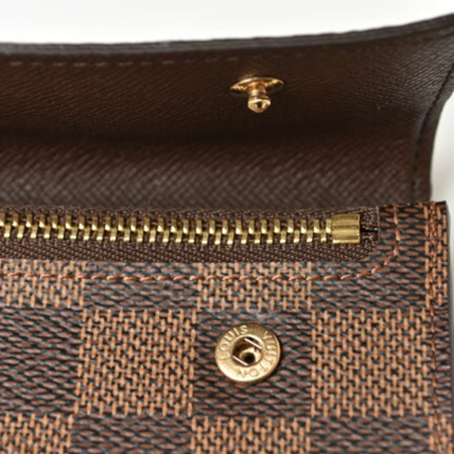 Louis Vuitton Damier Damier Canvas Damier Canvas Chain/Shoulder Wallet