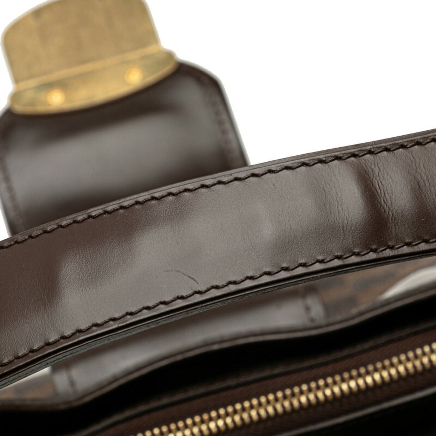 Louis Vuitton Brown Pvc Leather Shoulder Bag