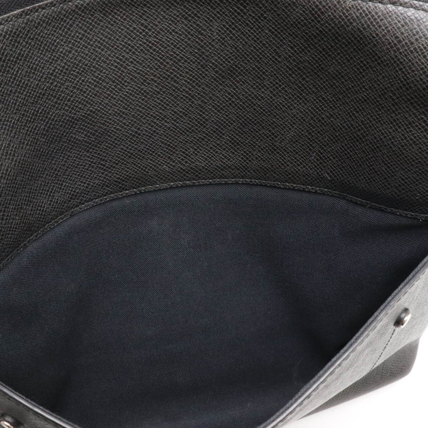 Louis Vuitton Ardoise Black Taiga Leather Shoulder Bag