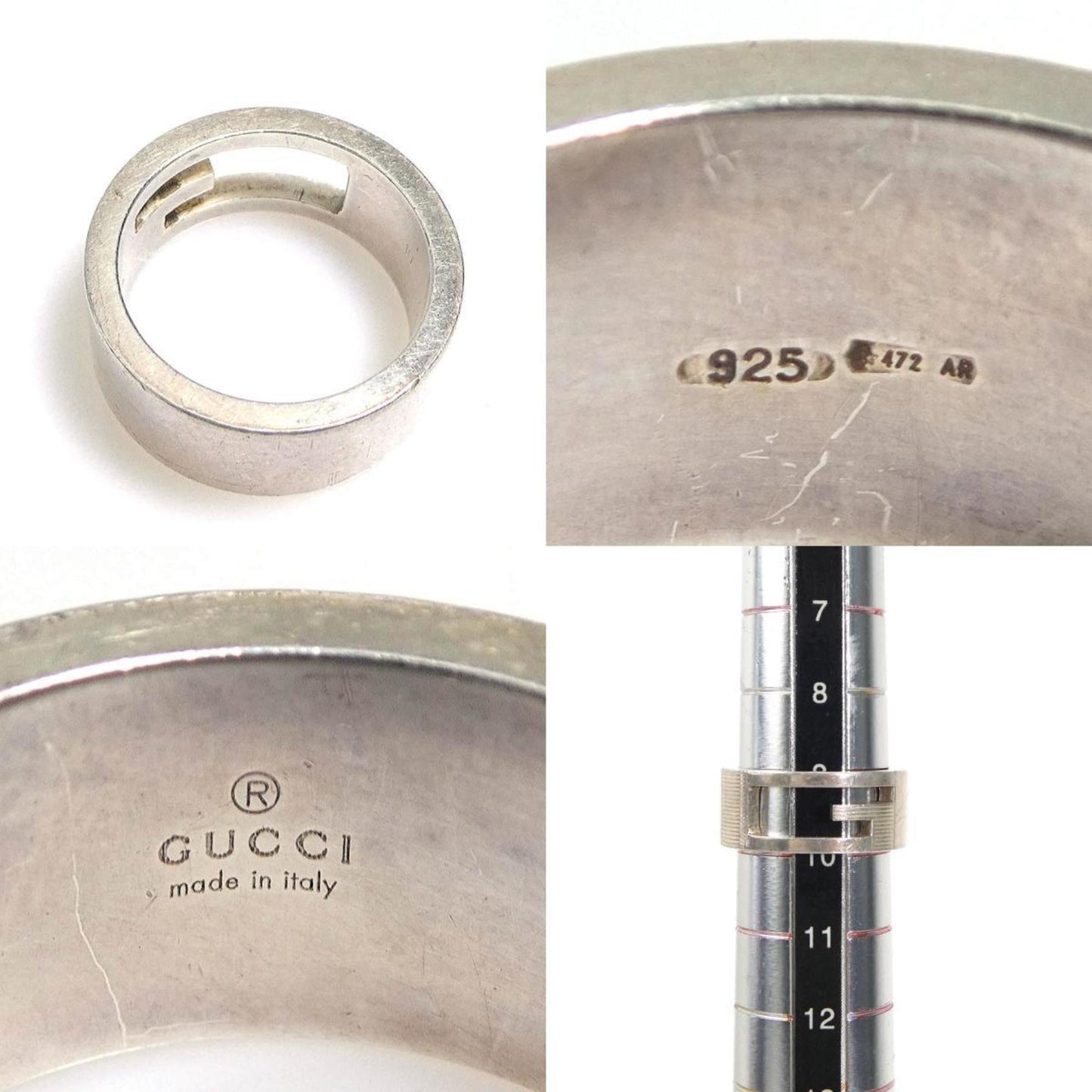 Gucci Silver Silver 925 Band Ring