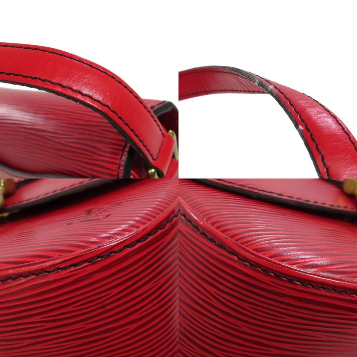 Louis Vuitton Red Color Epi Leather Shoulder Bag