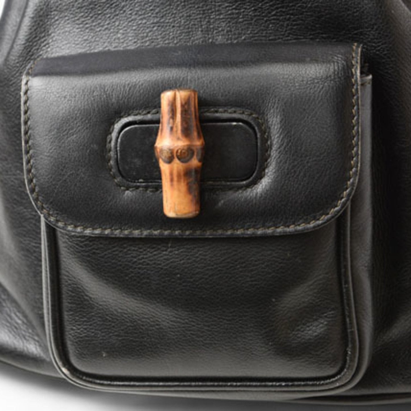 Gucci Black Leather Backpack