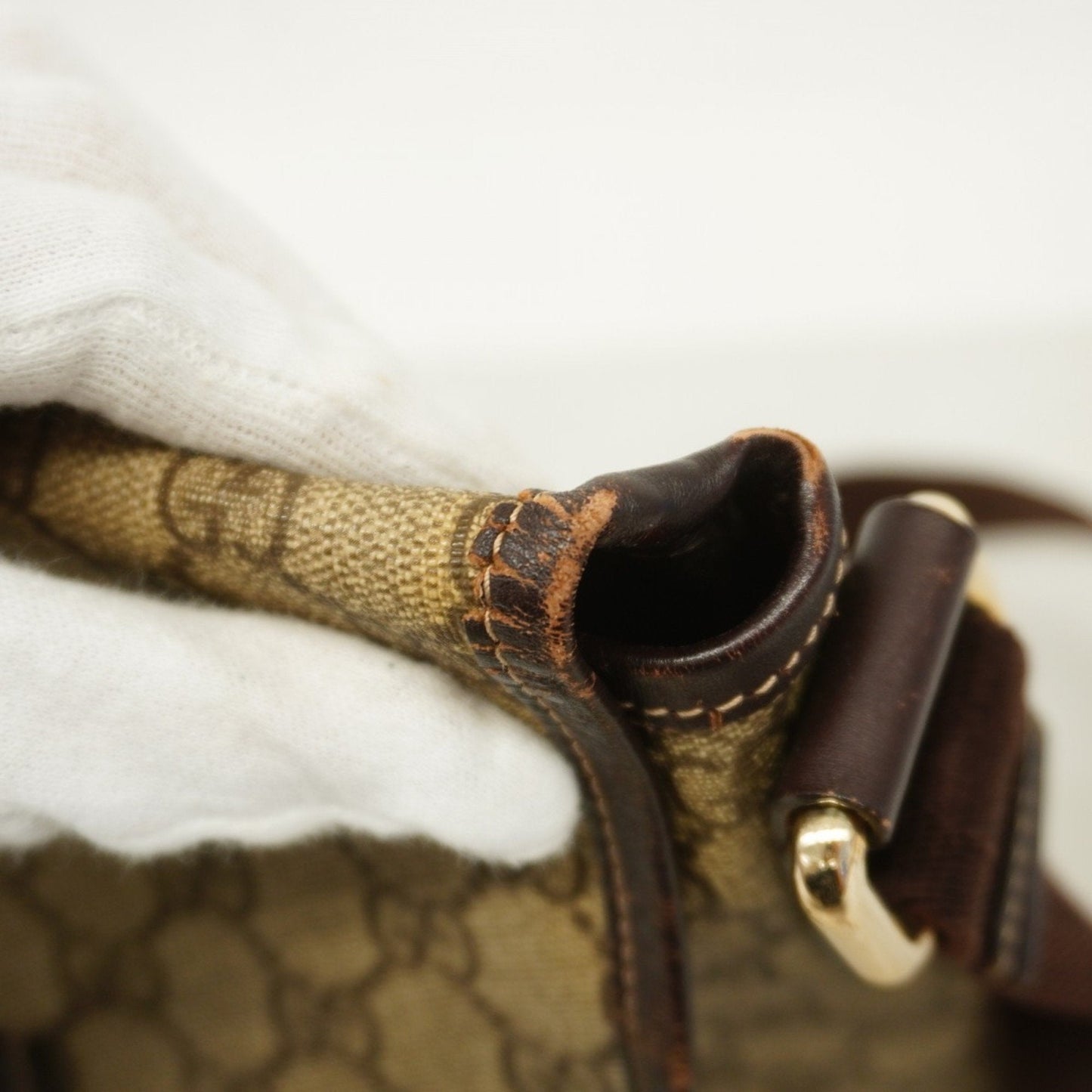 Gucci Brown Pvc Shoulder Bag