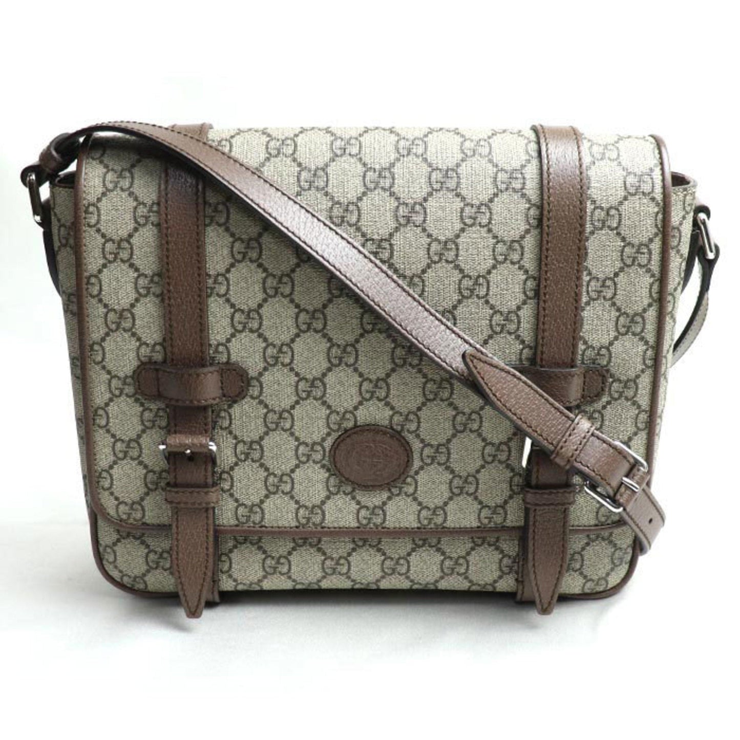 Gucci Brown Gg Supreme Shoulder Bag ()