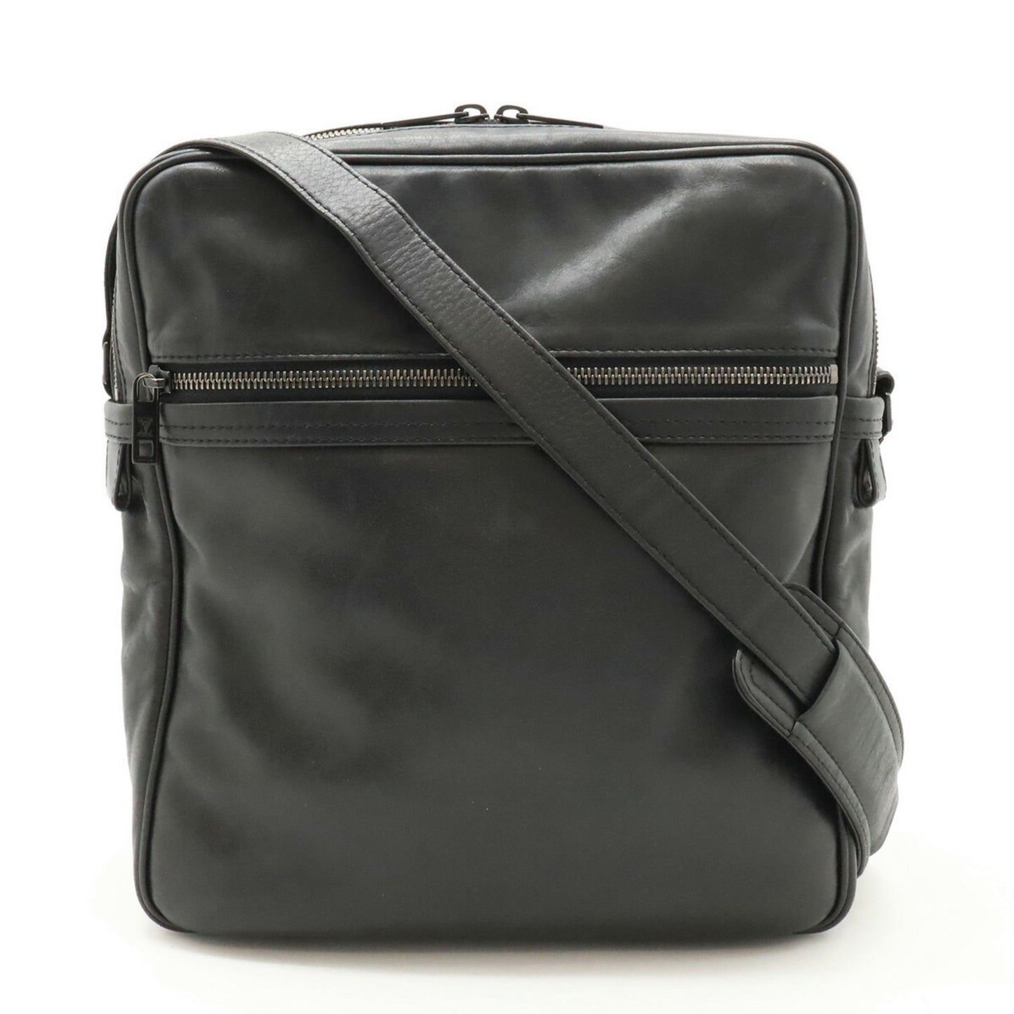 Louis Vuitton Noir Leather Shoulder Bag