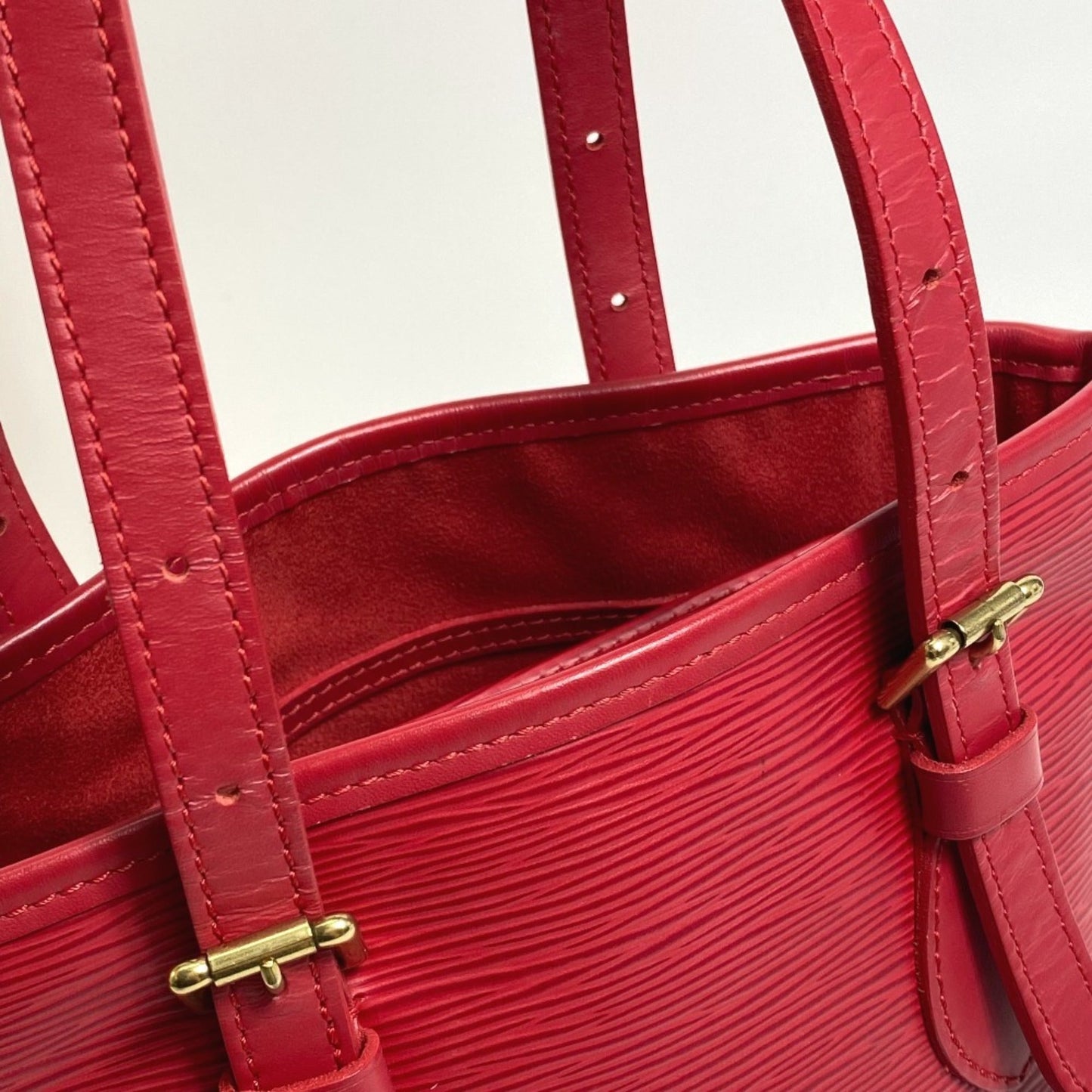 Louis Vuitton Red Leather Shoulder Bag