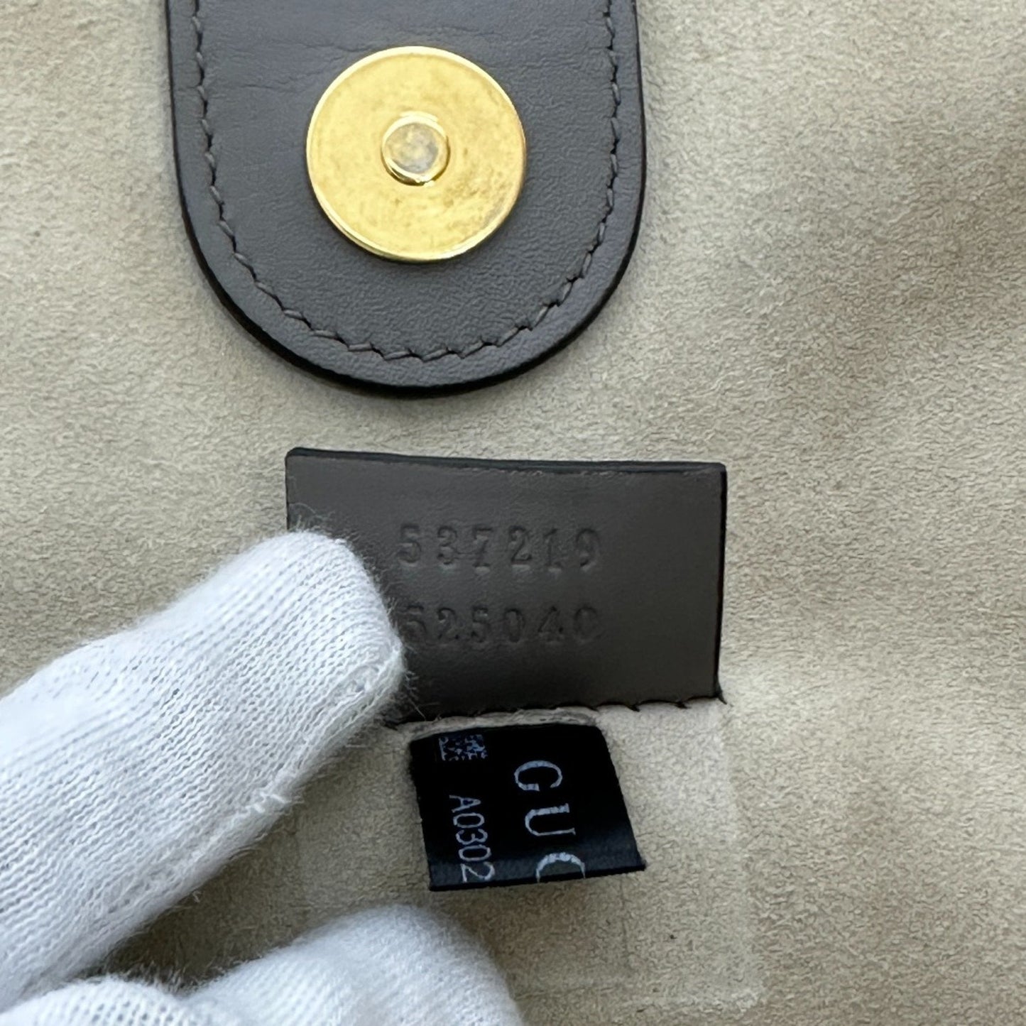 Gucci Gray Leather Tote Bag