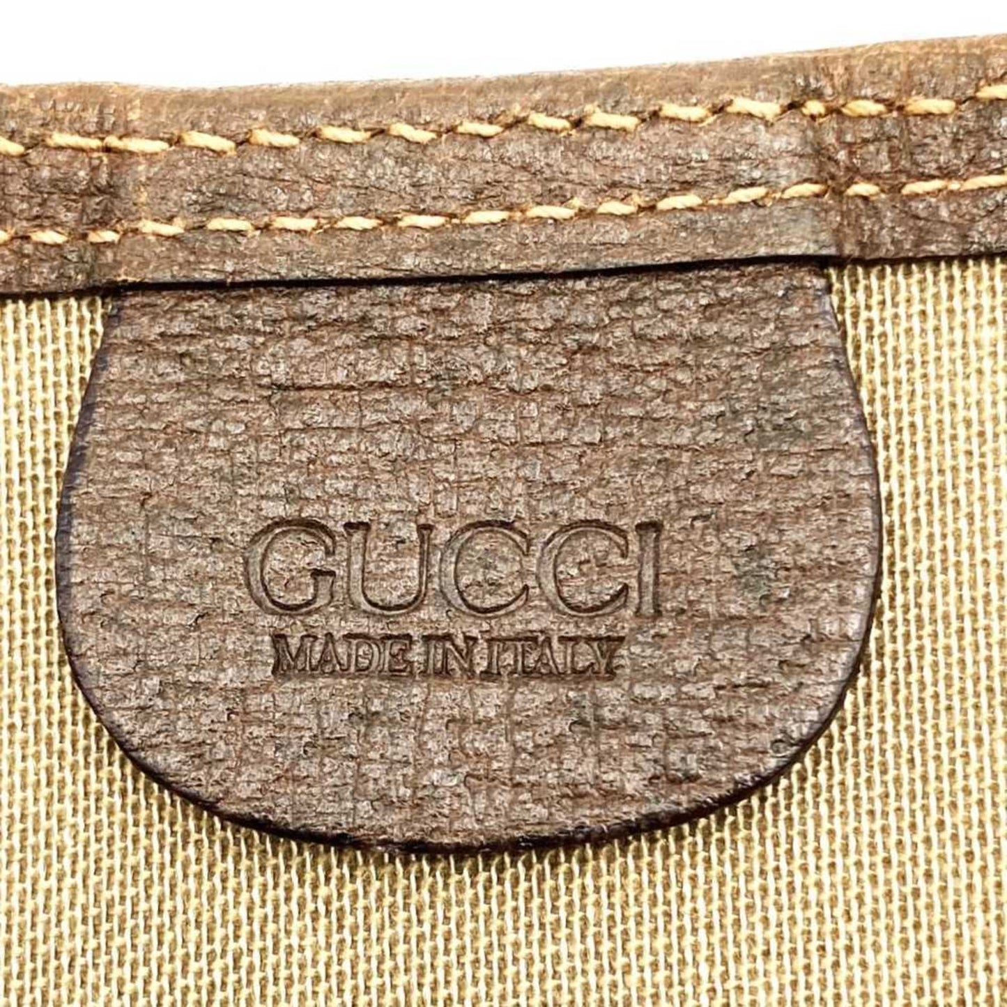 Gucci Sherry Line Brown Gg Supreme Leather Tote Bag