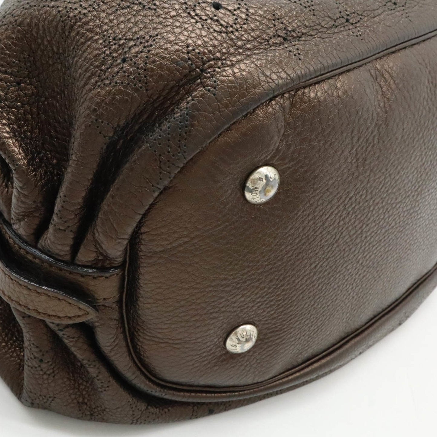 Louis Vuitton Mordore Mahina Leather Shoulder Bag Tote Bag