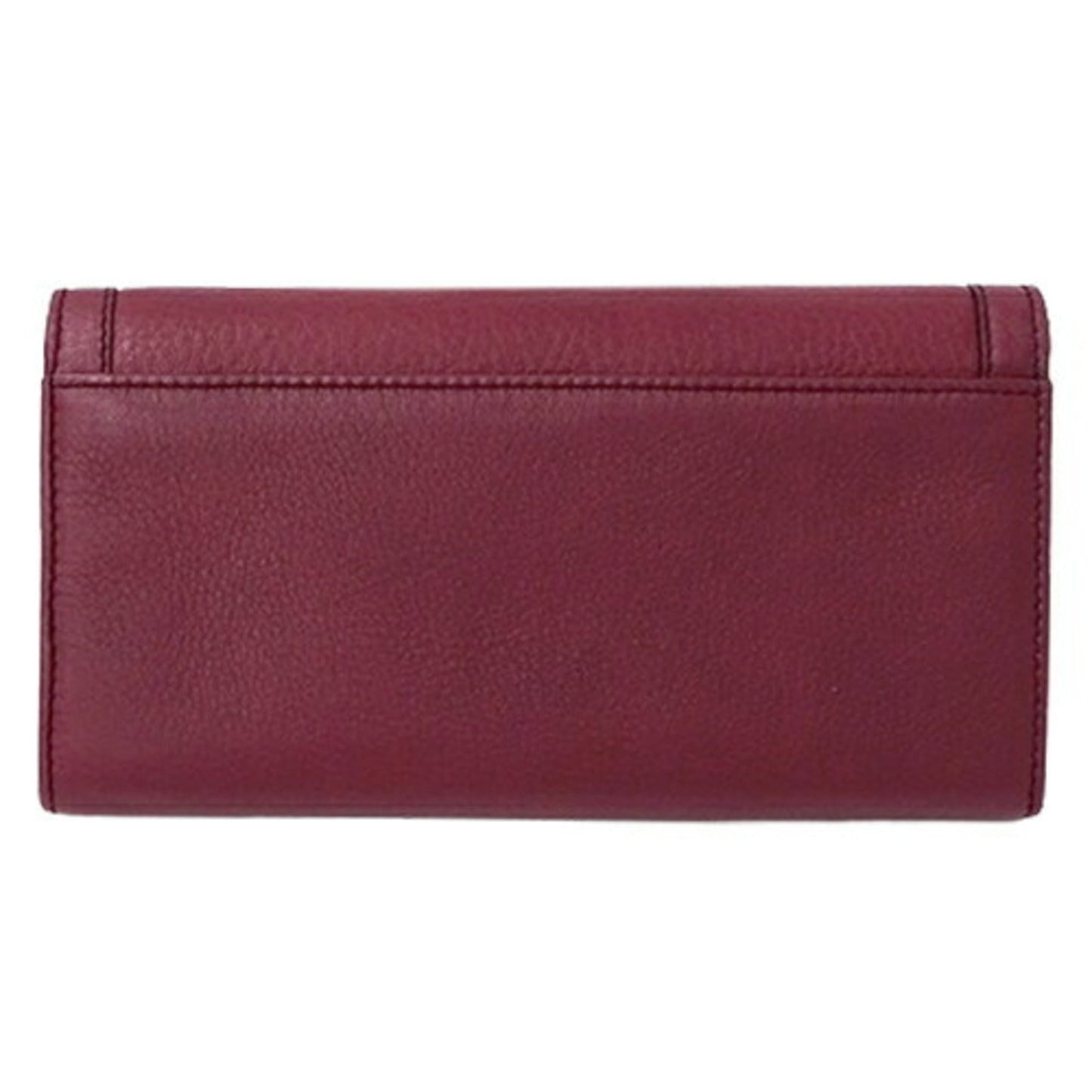 Gucci Wine Leather Long Wallet (Bi-Fold)