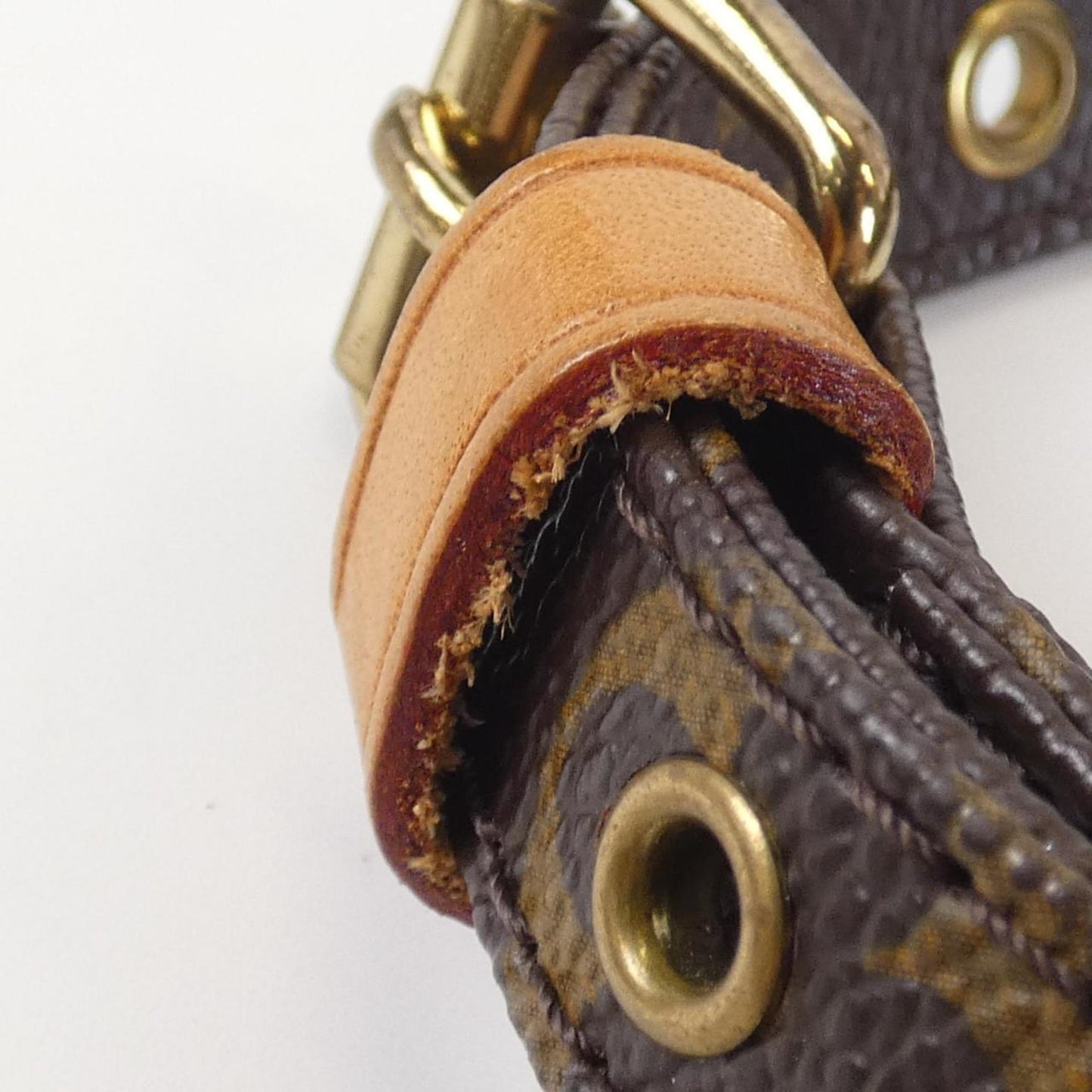 Louis Vuitton Brown Marron Coated Canvas Shoulder Bag