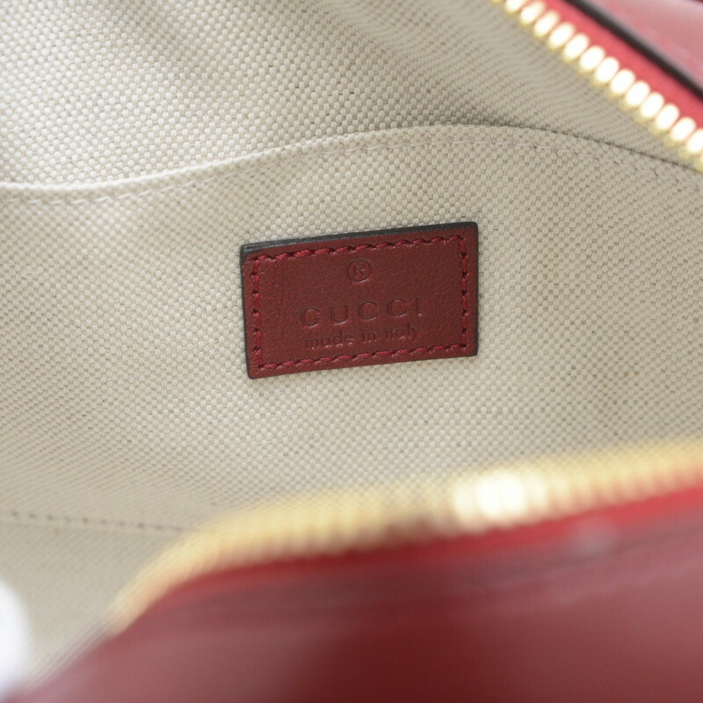 Gucci Wine Leather Shoulder Bag
