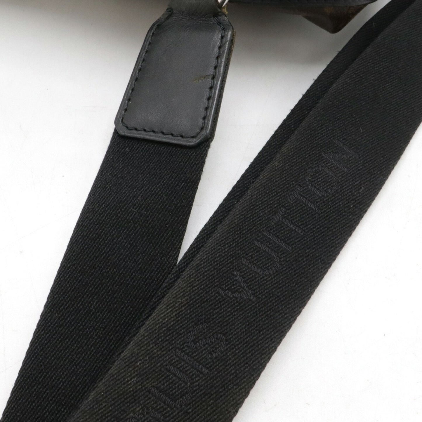 Louis Vuitton Black Brown Monogram Leather Shoulder Bag